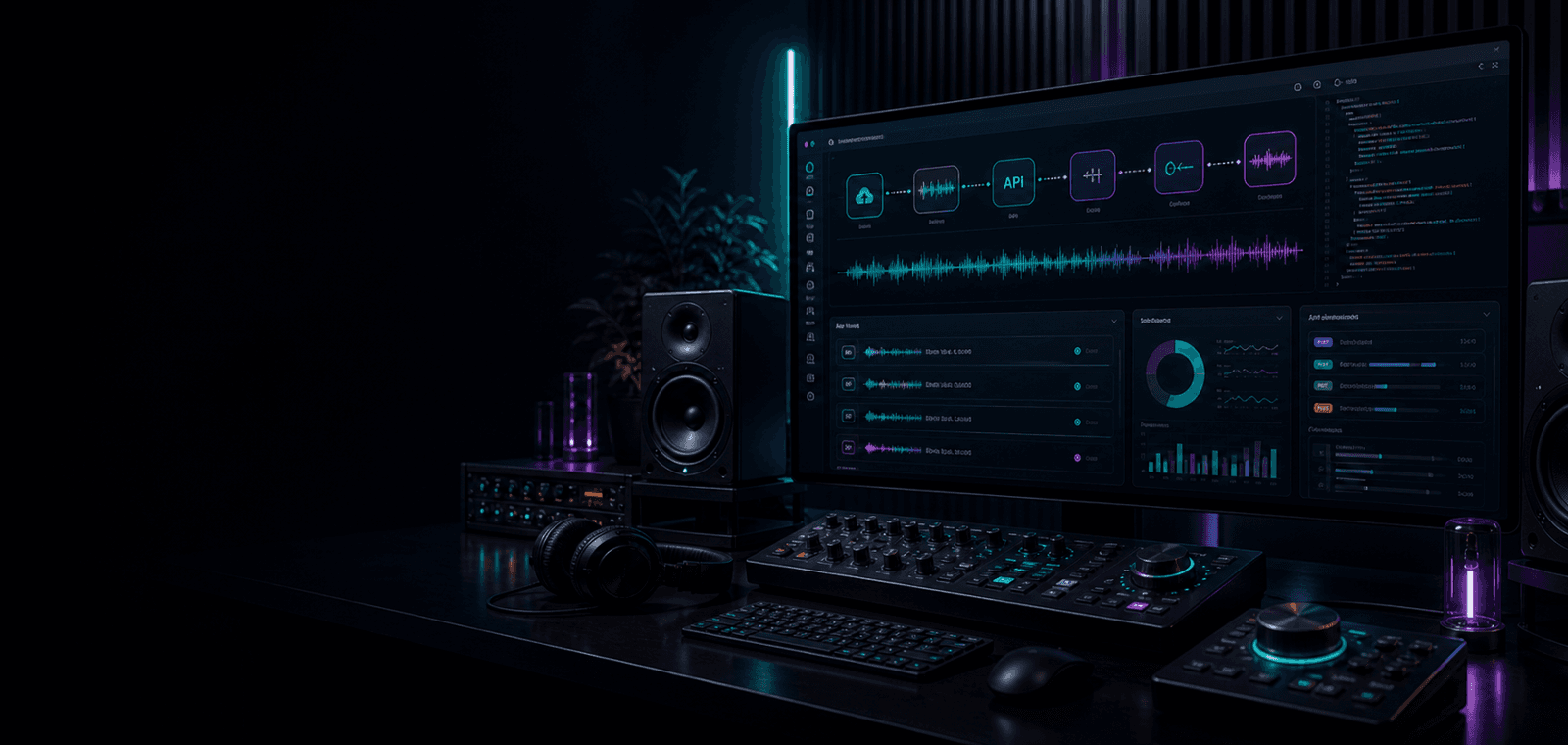 Mastering API dashboard with connected endpoints and processing nodes
